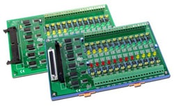 DB-24P/DIN 24-channel OPTO-22 Isolated Input Board (50w ribbon)