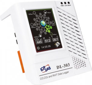 DL-303  CO, CO2, Temp, RH, Dew point Data Logger