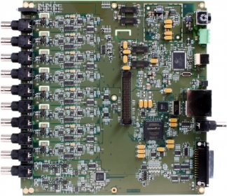 DT9857E-16-OEM  USB Dynamic Signal Analyzer: 16 IEPE AI, 24-bit, 105.4 kHz; 2 AO, 32-bit, 216 kHz; 16 DIO; 1 Tachometer; No enclosure