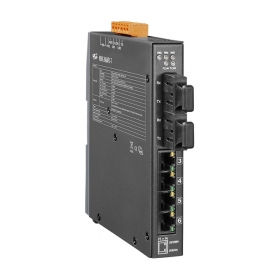NSM-206AFC-T 4 port Ethernet + Dual Fibre Switch (SC) - Metal case