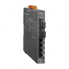 NSM-206AFCS-T 4 port Ethernet + Dual Fibre Switch (SC)-Metal case- 30km