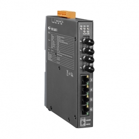 NSM-206AFT-T 4 port Ethernet + Dual Fibre Switch (ST) - metal case