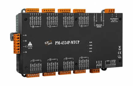 PM-4324P-MTCP  Modbus TCP, Multi-Channel Power Meter (for 333mV CT's)