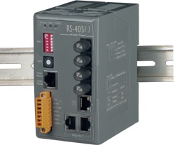 RS-405FT 3 port Ethernet Ring + Dual Fibre Switch (ST)