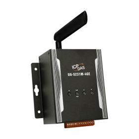 UA-5231M-4GE  IIoT Communication Server with 1 Ethernet Port + 4G, metal case